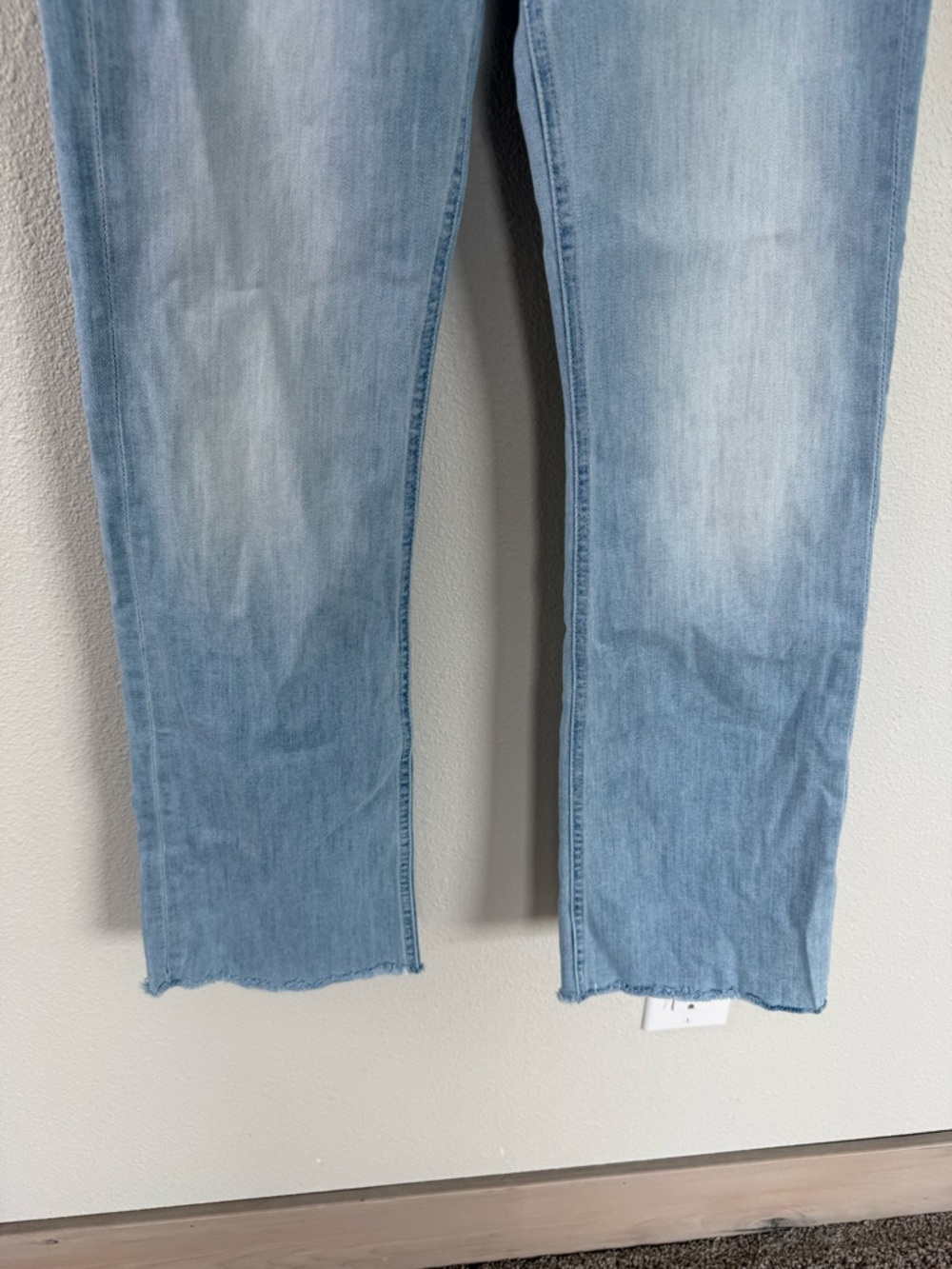 MOTHER The Tripper Ankle Fray High Rise Flare Jeans Island Time Denim Women’s 25 - Picture 4 of 16